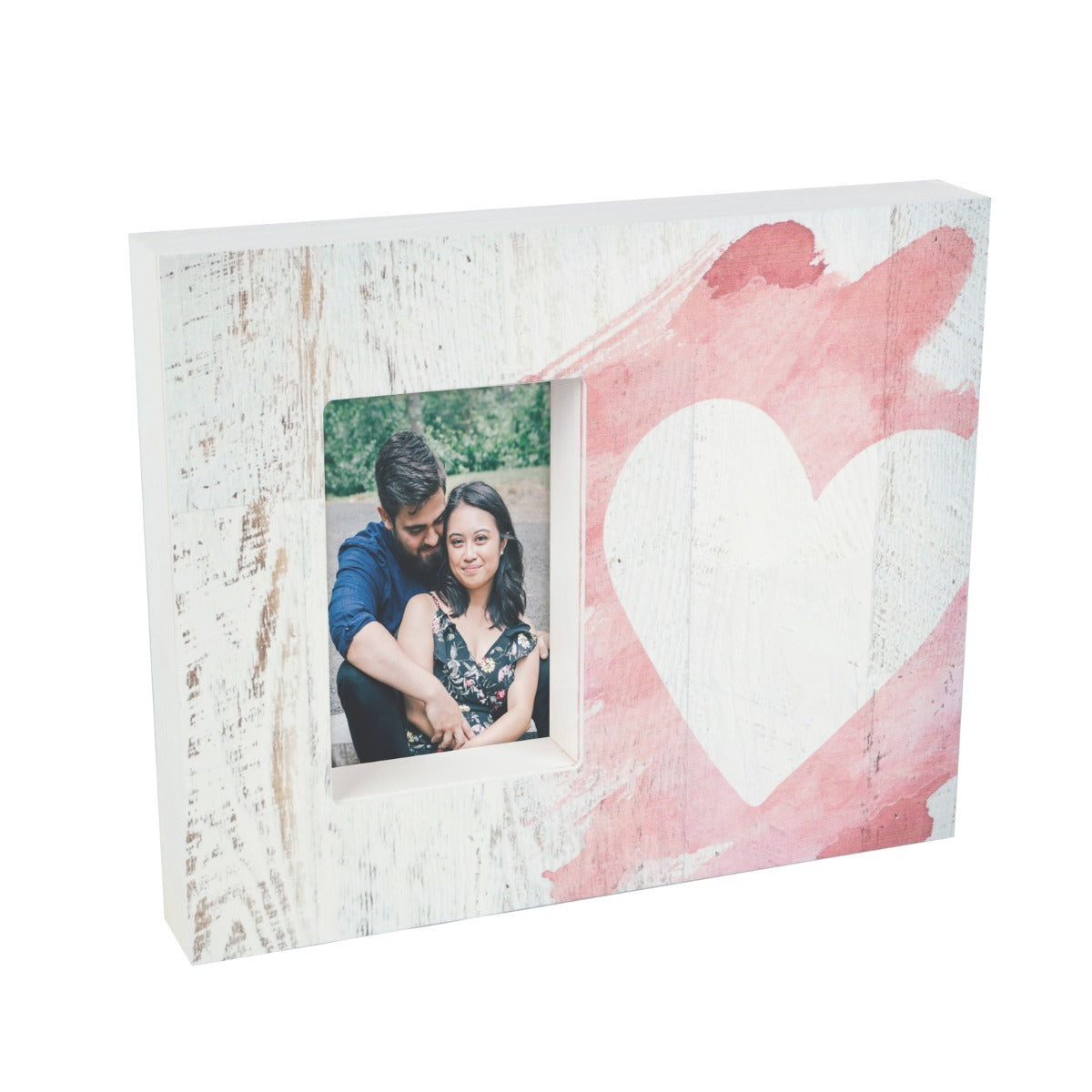 Wood frame - Heart Marked