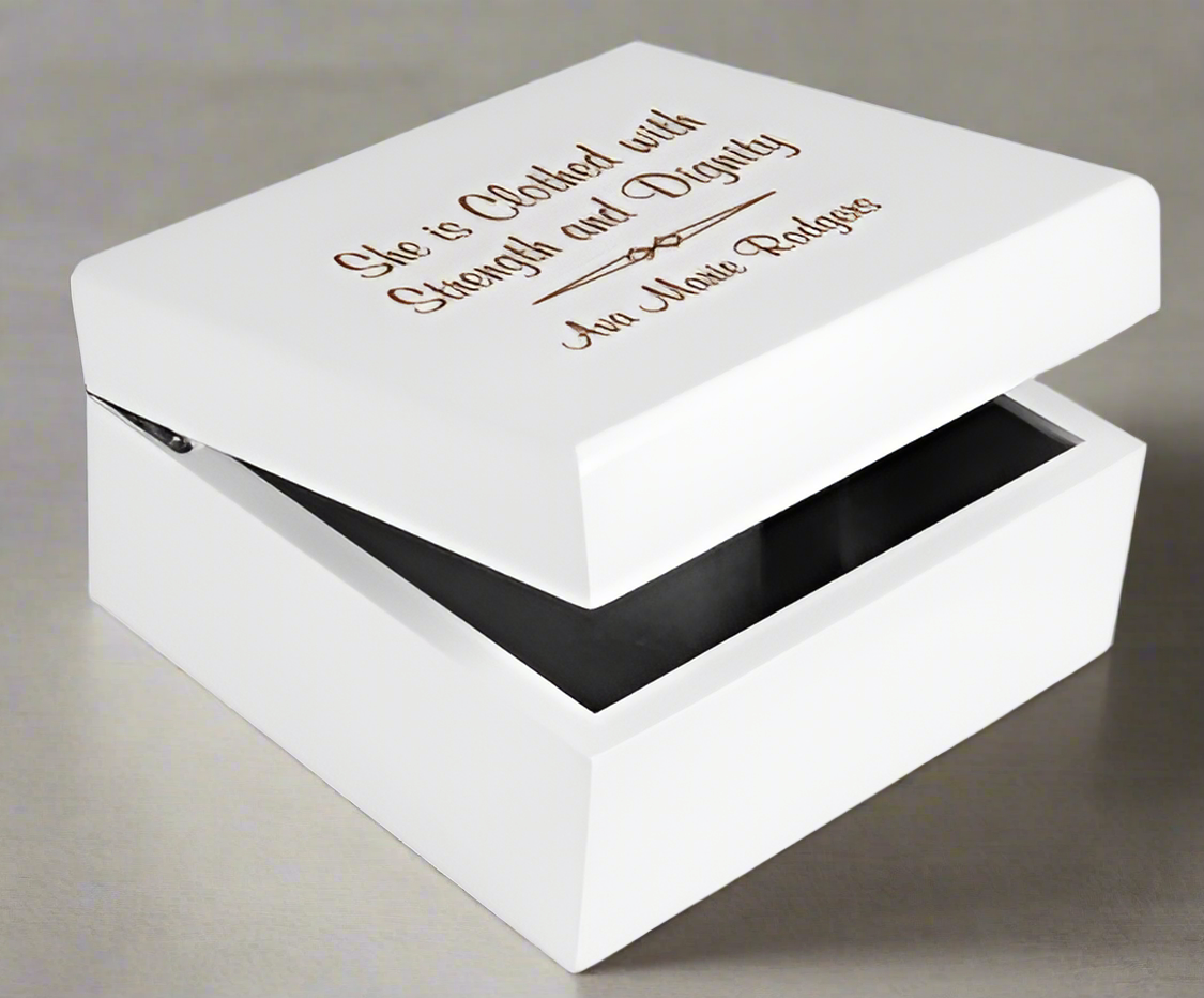 White Jewelry box
